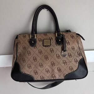 Dooney & Bourke Brown and Black Satchel